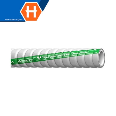 ExtremeFlex food Grade grey corrugated hose