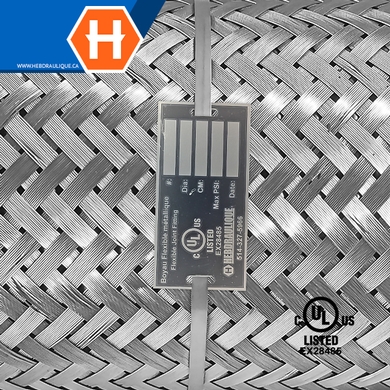 UL listed stainless steel flexible hose w/ 150# flanges steel ends for fire protection systems