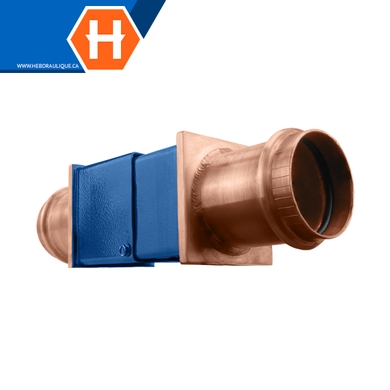 Expansion compensator w/ copper pressed ends