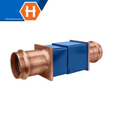 Expansion compensator w/ copper pressed ends