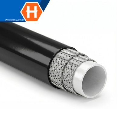 Thermoplastic black hose 100R18