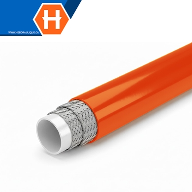 Thermoplastic non-conductive orange hose 100R7