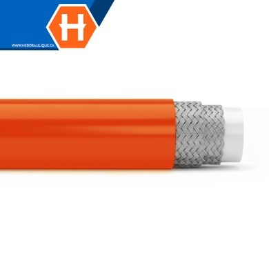 Thermoplastic non-conductive orange hose 100R7