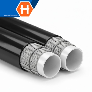 Thermoplastic twin black hose 100R7