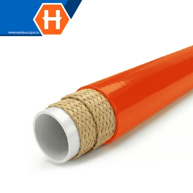 Thermoplastic non-conductive orange hose 100R8