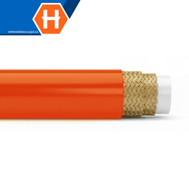 Thermoplastic non-conductive orange hose 100R8