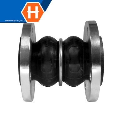 Twin sphere rubber joint w/ #150 stainless steel 304 flanges
