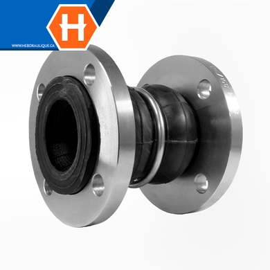 Twin sphere rubber joint w/ #150 stainless steel 304 flanges