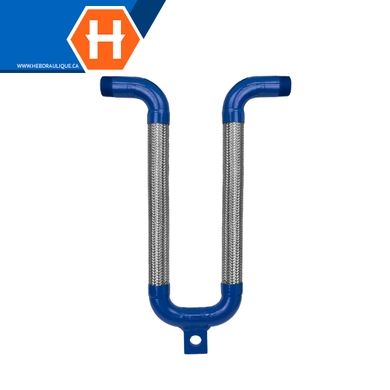 Flexible en U avec embouts filetés mâles NPT en acier carbone
