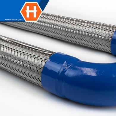 Flexible en U avec embouts filetés mâles NPT en acier carbone