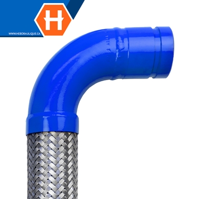 Flexible en U avec embouts rainurés en acier
