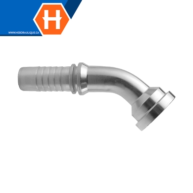 SAE code 61 elbow 45° 2pcs flange